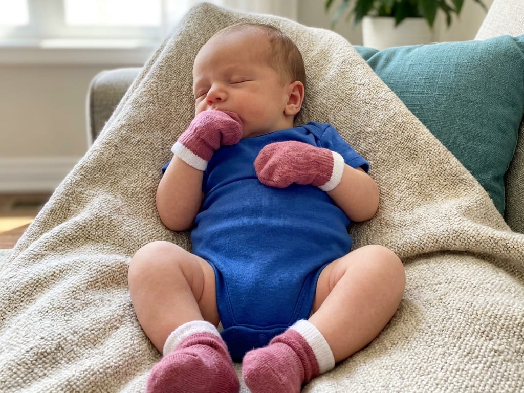 Undgå at baby kradser sig selv