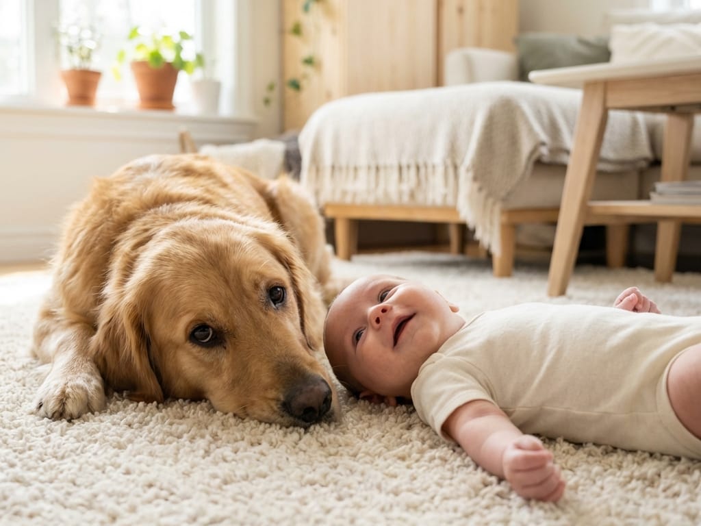 Baby og hund: Sådan skaber du et trygt bånd